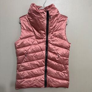 Pulse women’s rose colored puffer vest size medium